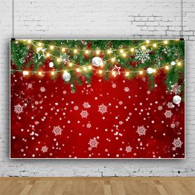 Christmas Red Background Wall Spot Snowflake Shooting Props Photography Background Fabric