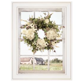 Trendy Decor 4U "Pleasant View" Framed Wall Art, Modern Home Decor Framed Print for Living Room, Bedroom & Farmhouse Wall Decoration by Lori Deiter