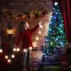 6.5ft Pre-Lit Fiber Optical Christmas Tree with Colorful Lights and 260 Branch Tips