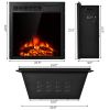 22.5 Inch Electric Fireplace Insert Freestanding and Recessed Heater