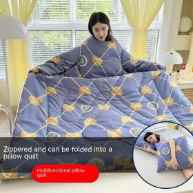 Multi-functional Lazy Quilt Student Dormitory Can Wear Sleeved Quilt (Option: Best-Adult Pillow)