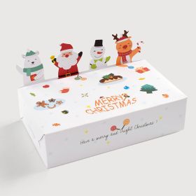 Christmas Party Gift Packing Boxes (Option: 15X9X4cm-White Folding Box)