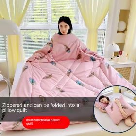 Multi-functional Lazy Quilt Student Dormitory Can Wear Sleeved Quilt (Option: Only Love-Adult Pillow)