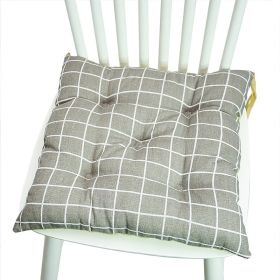 Printed Polyester Linen Cotton And Linen Five-circle Chair Cushion Bay Window Round (Option: 40CM Square 020-40x40cm)