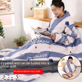 Multi-functional Lazy Quilt Student Dormitory Can Wear Sleeved Quilt (Option: Dream Time-Adult Pillow)