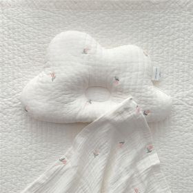 Baby Embroidery Breathable Sweat Absorbing Shaping Pillow (Option: Cloud Pillow Tulip)