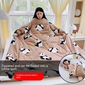 Multi-functional Lazy Quilt Student Dormitory Can Wear Sleeved Quilt (Option: Naughty Zekee-Adult Pillow)