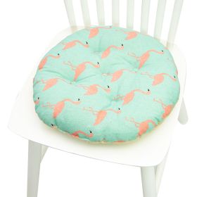 Printed Polyester Linen Cotton And Linen Five-circle Chair Cushion Bay Window Round (Option: 40CM Round 003-40x40cm)