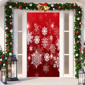 Christmas Festival Door Set Decorative Cloth (Option: SDMT159-Width 90cmx Height 200cm)