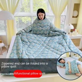 Multi-functional Lazy Quilt Student Dormitory Can Wear Sleeved Quilt (Option: Fashionista-Adult Pillow)