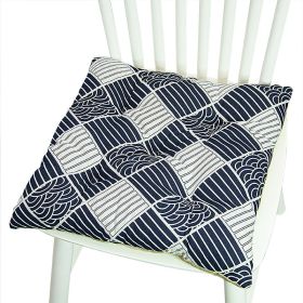 Printed Polyester Linen Cotton And Linen Five-circle Chair Cushion Bay Window Round (Option: 40CM Square 021-40x40cm)