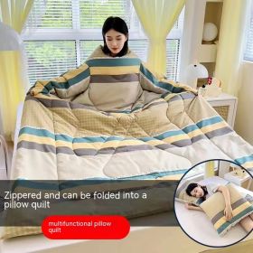 Multi-functional Lazy Quilt Student Dormitory Can Wear Sleeved Quilt (Option: Gerari-Adult Pillow)