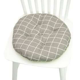 Printed Polyester Linen Cotton And Linen Five-circle Chair Cushion Bay Window Round (Option: 40CM Round 020-40x40cm)