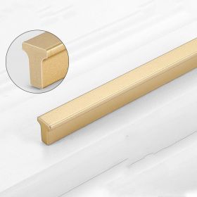 Gold Wardrobe Door Handle Lengthened Aluminum Alloy Cabinet Drawer Cabinet Door Handle (Option: T base Gold600)