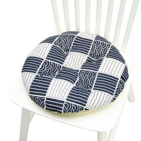 Printed Polyester Linen Cotton And Linen Five-circle Chair Cushion Bay Window Round (Option: 40CM Round 021-40x40cm)