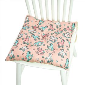 Printed Polyester Linen Cotton And Linen Five-circle Chair Cushion Bay Window Round (Option: 40CM Square 008-40x40cm)