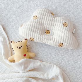 Baby Shape Pillow Anti-deviation Head Breathable Sweat Absorbing Four Seasons Universal (Option: Cloud Pillow Tiger)