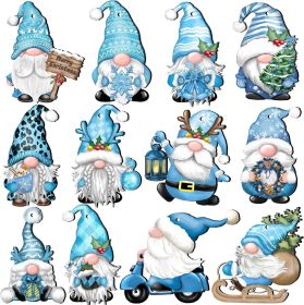 24 PCs Christmas Wooden Hanging Ornaments (Option: Dwarf C24PCS)