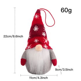 Christmas Decoration LED Luminous Doll Christmas (Option: Red Small)