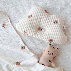 Baby Shape Pillow Anti-deviation Head Breathable Sweat Absorbing Four Seasons Universal (Option: Cloud Pillow Squirrel)