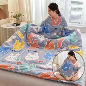 Multi-functional Lazy Quilt Student Dormitory Can Wear Sleeved Quilt (Option: Feifei Rabbit-Adult Pillow)