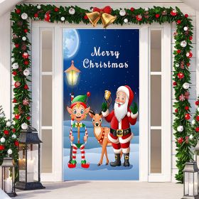 Christmas Festival Door Set Decorative Cloth (Option: SDMT125-Width 90cmx Height 200cm)