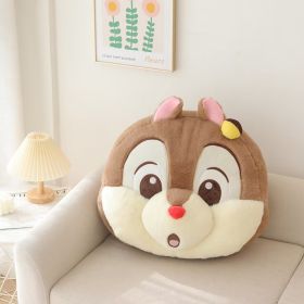 Cartoon Chipmunk Cushion Car Pillow Air Conditioning Blanket (Option: Red Nose Chipmunk-Small Pillow)