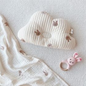 Baby Embroidery Breathable Sweat Absorbing Shaping Pillow (Option: Cloud Pillow Rabbit)