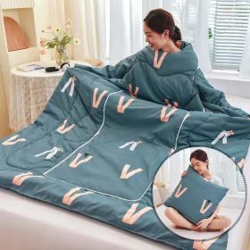 Multi-functional Lazy Quilt Student Dormitory Can Wear Sleeved Quilt (Option: British Style-Adult Pillow)