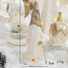 Decoration Christmas Window Table Decoration (Option: Ceramic Elderly)