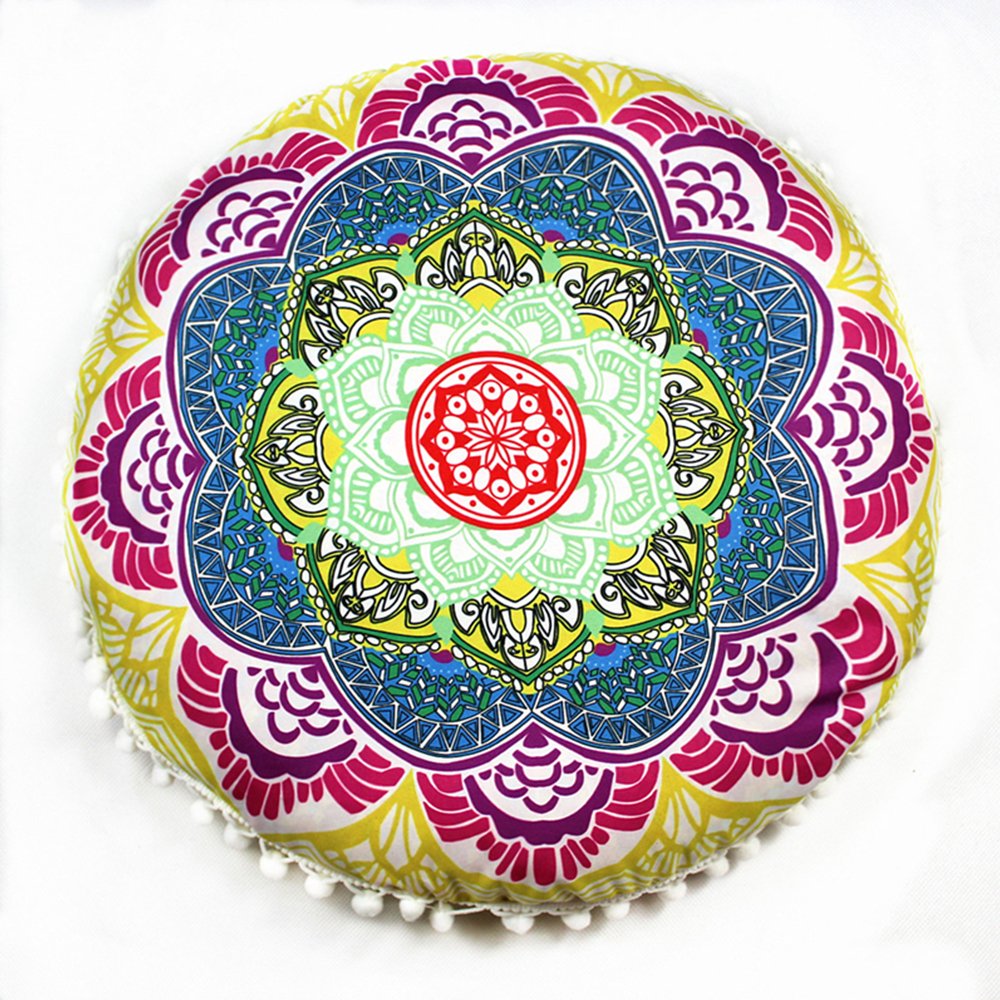 Flower Round Seat Cover Furniture Cushion Case Flower Round Seat Cover Furniture Cushion Case