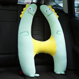 Anti-strangulation Neck Outing Pillow Baby Car Seat Belt Sleeping Artifact (Option: Little Dinosaur-48*72cm)