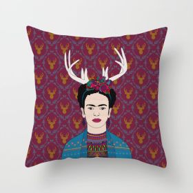 New Self-painted Cushion Cover Pillowcase (Option: DRD8018-45x45cm)