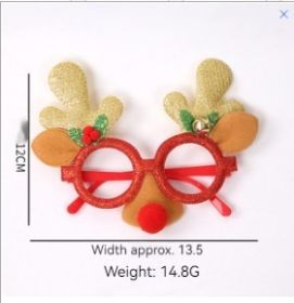 Dance Party Christmas Decorative Glasses Frame (Option: Golden Cat Ears)