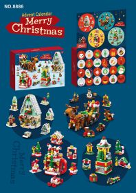 Assembled Small Ornaments Building Block Set (Option: Christmas Sled)