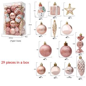 Christmas Decorations Pendant Suit Gift Box (Option: Rose Gold 29 Suit)